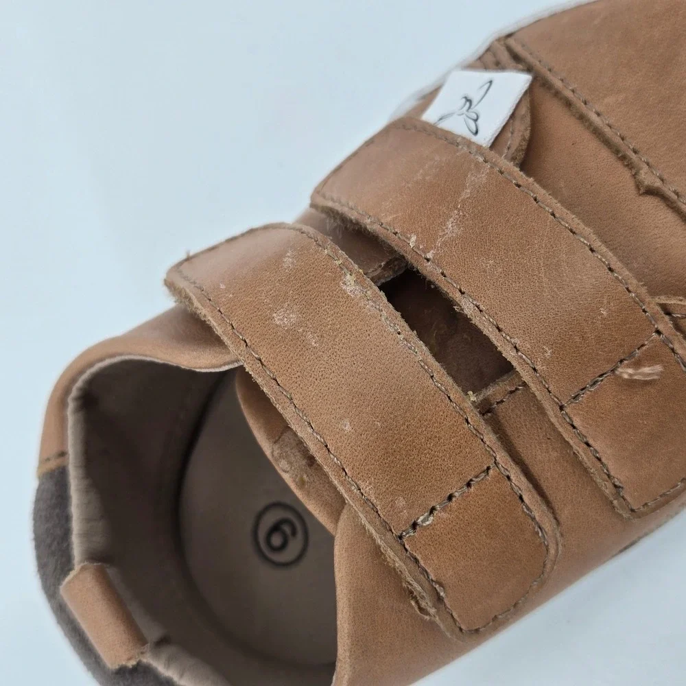 Little Love Bug Toddler Shoes Size 6 Lot Tan Used Black NWOT Barefoot Sneakers
